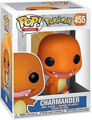 Charmander #455 Funko Pop! Vinyl - Pokémon Kanto Starter Figure with Protector Bundle
