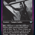 Bloodsworn Squire // Bloodsworn Knight (DBL-364) - Innistrad: Double Feature: (Double Faced Transform)