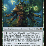 Shigeki, Jukai Visionary (NEO-206) - Kamigawa: Neon Dynasty: (enchantment)