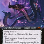Junji, the Midnight Sky (NEO-456) - Kamigawa: Neon Dynasty: (Extended Art)