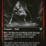 Runebound Wolf (DBL-443) - Innistrad: Double Feature