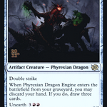Phyrexian Dragon Engine (PRE-163AS) - The Brothers' War Promos Foil