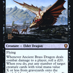 Ancient Brass Dragon (PRE-111) - Battle for Baldur's Gate Promos Foil