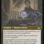 Scheming Fence (SNC-449) - Streets of New Capenna: (Showcase) Etched Foil