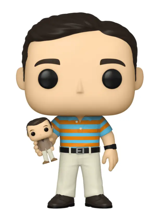 POP! Movies: 40 Y.O. Virgin - Andy Stitzer holding Oscar Goldman by THE MIGHTY HOBBY SHOP