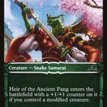 Heir of the Ancient Fang (NEO-325) - Kamigawa: Neon Dynasty: (Showcase)