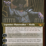 Ob Nixilis, the Adversary (SNC-448) - Streets of New Capenna: (Showcase) Etched Foil