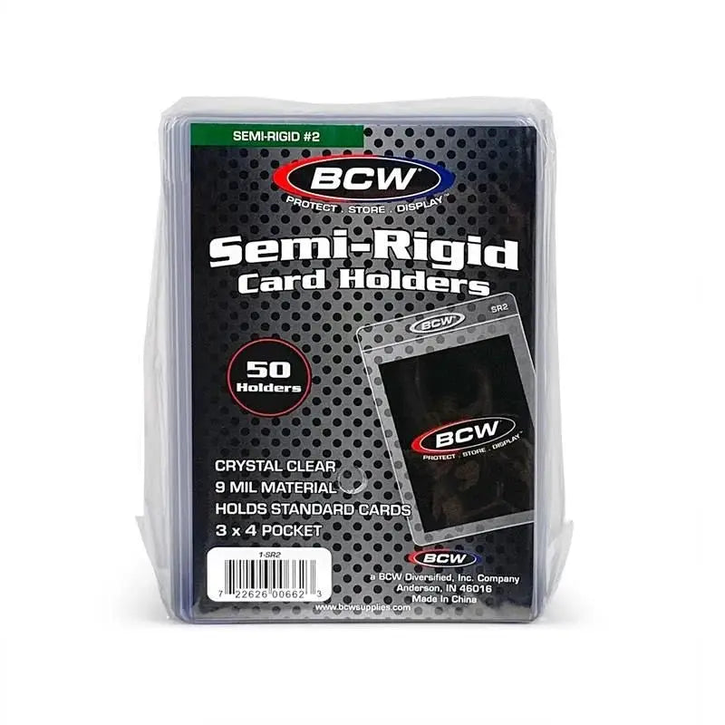 Semi-rigid card holder #2 by THE MIGHTY HOBBY SHOP, showcasing a clear, durable plastic card storage solution with reinforced edges.