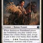 Ambitious Farmhand // Seasoned Cathar (MID-002) - Innistrad: Midnight Hunt: (Double Faced Transform)