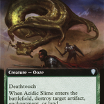 Acidic Slime (CMR-673) - Commander Legends: (Extended Art)