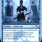 Graveyard Busybody (LIST-034/216) - The List (Unfinity Foil Edition) Foil