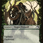 Tireless Hauler // Dire-Strain Brawler (MID-305) - Innistrad: Midnight Hunt: (Showcase, Double Faced Transform)