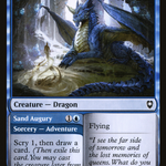 Young Blue Dragon // Sand Augury (CLB-106) - Commander Legends: Battle for Baldur's Gate