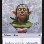Nissa, Who Shakes the World Emblem (WAR-019) - War of the Spark Tokens
