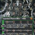 Nissa, Ascended Animist (ONE-454) - Phyrexia: All Will Be One: (Showcase) (Borderless) Foil