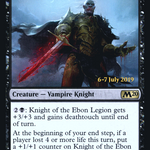 Knight of the Ebon Legion (PRE-105S) - Core Set 2020 Promos Foil