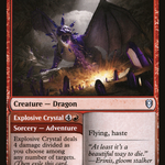 Amethyst Dragon // Explosive Crystal (CLB-160) - Commander Legends: Battle for Baldur's Gate