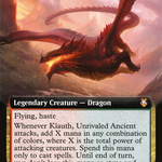 Klauth, Unrivaled Ancient (AFC-320) - Forgotten Realms Commander: (Extended Art)
