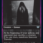 Innocent Traveler // Malicious Invader (DBL-388) - Innistrad: Double Feature: (Double Faced Transform)