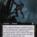 Shadowgrange Archfiend (VOC-060) - Crimson Vow Commander: (Extended Art)