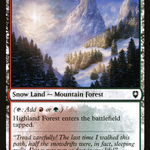 Highland Forest (CLB-896) - Commander Legends: Battle for Baldur's Gate: (snow)