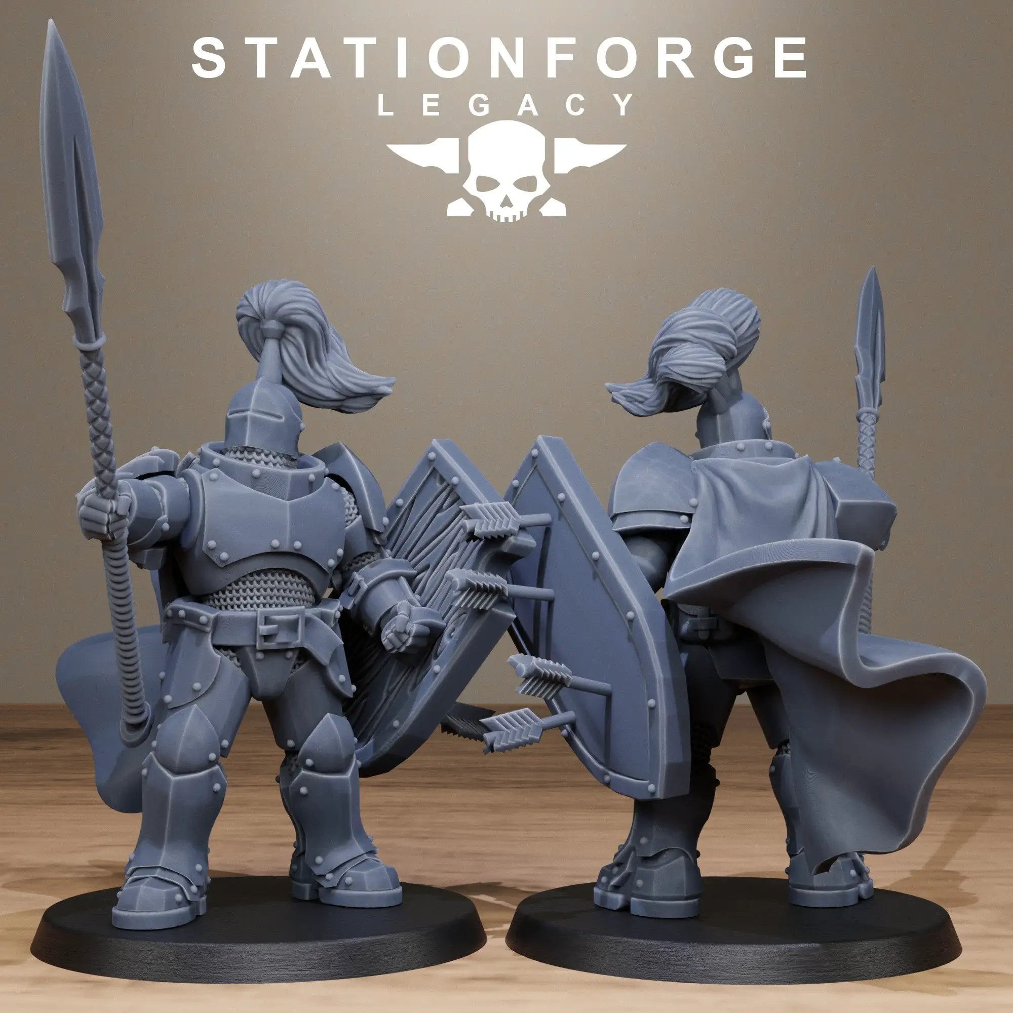 3D Printed Solaris Spearmen by Stationforge Miniatures by Last Hope Miniatures