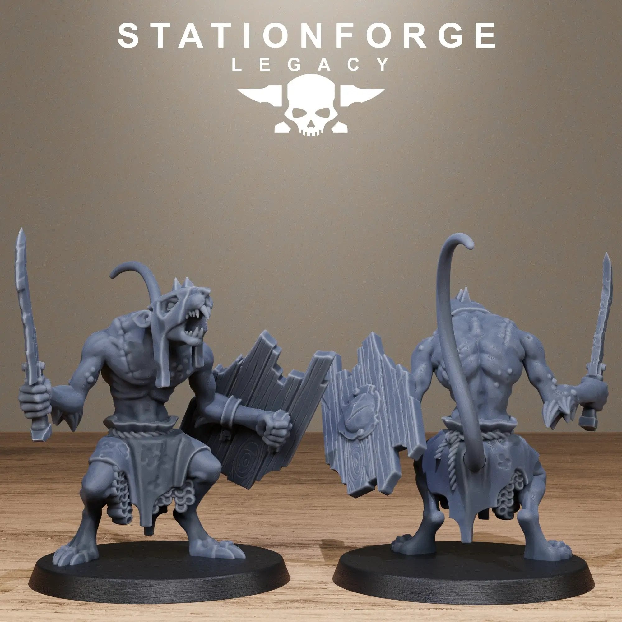 3D Printed Rotfang Melee Infantry by Stationforge Legacy Miniatures by Last Hope Miniatures