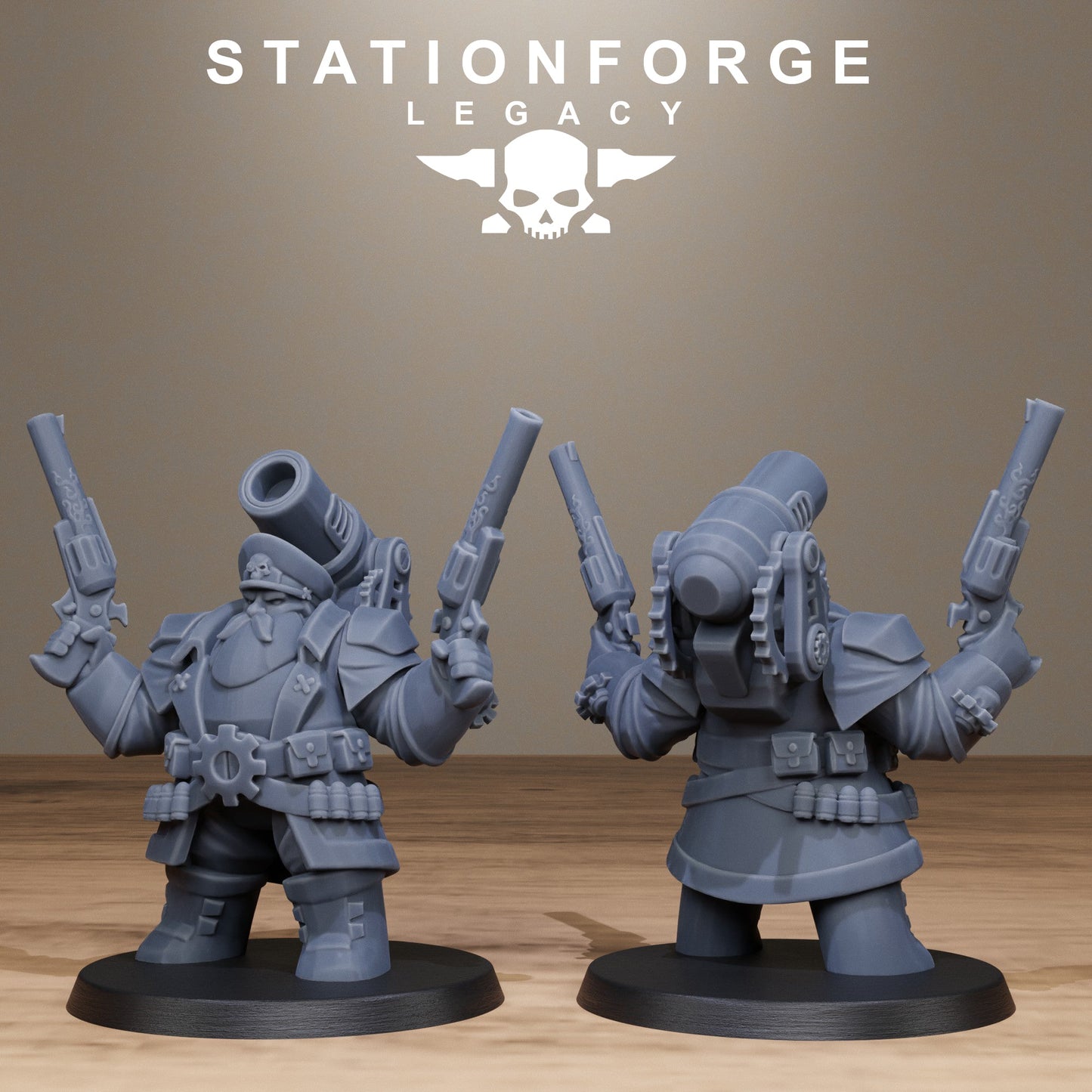 3D Printed Ironvale Dwarf Leaders by Stationforge Miniatures