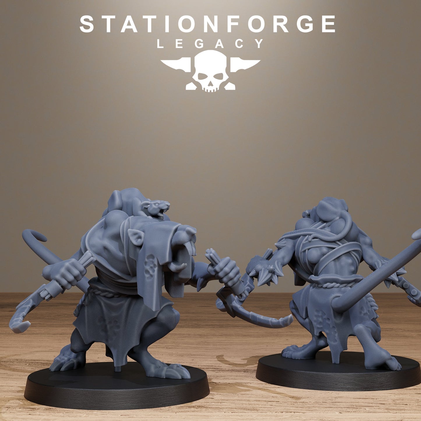 3D Printed Rotfang Plague Bearers by Stationforge Legacy Miniatures
