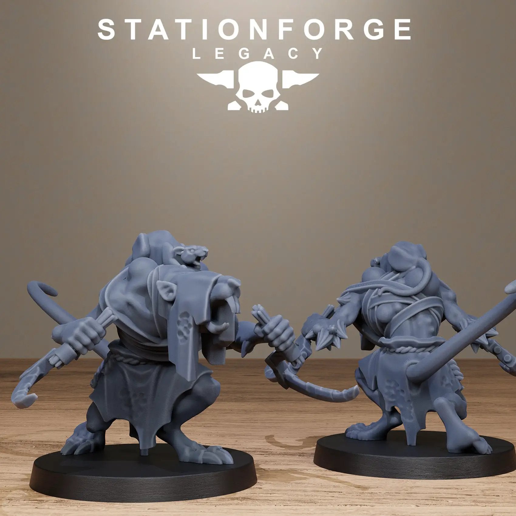 3D Printed Rotfang Plague Bearers by Stationforge Legacy Miniatures by Last Hope Miniatures