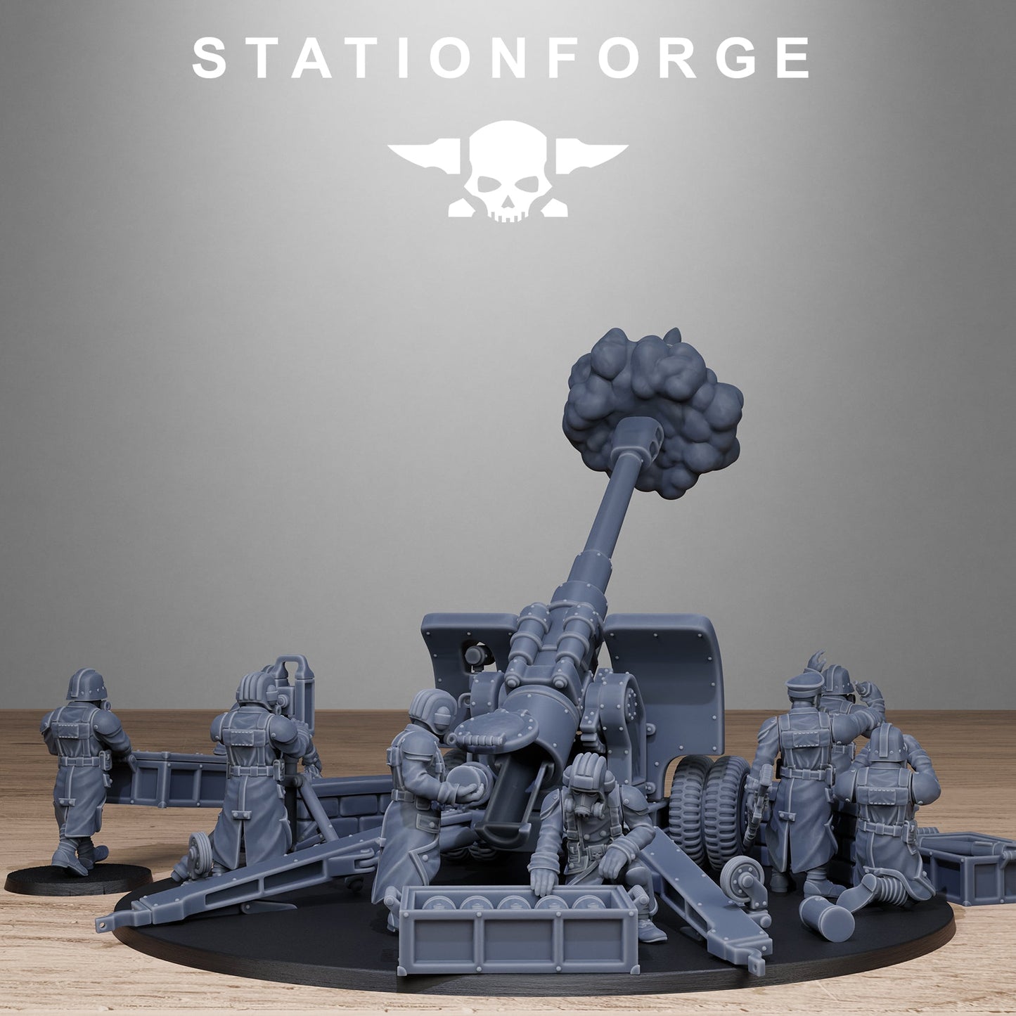 3D Printed GrimGuard Light Artillery by Stationforge Miniatures