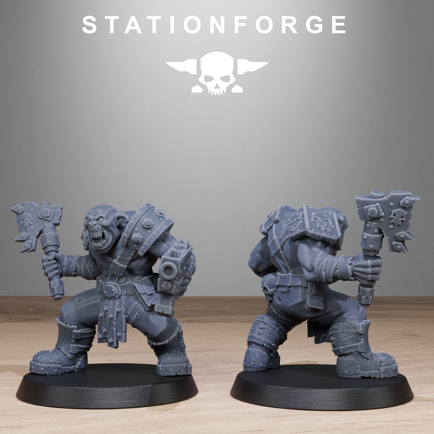 3D Printed Orkaz Bros Infantry by StationForge Miniatures