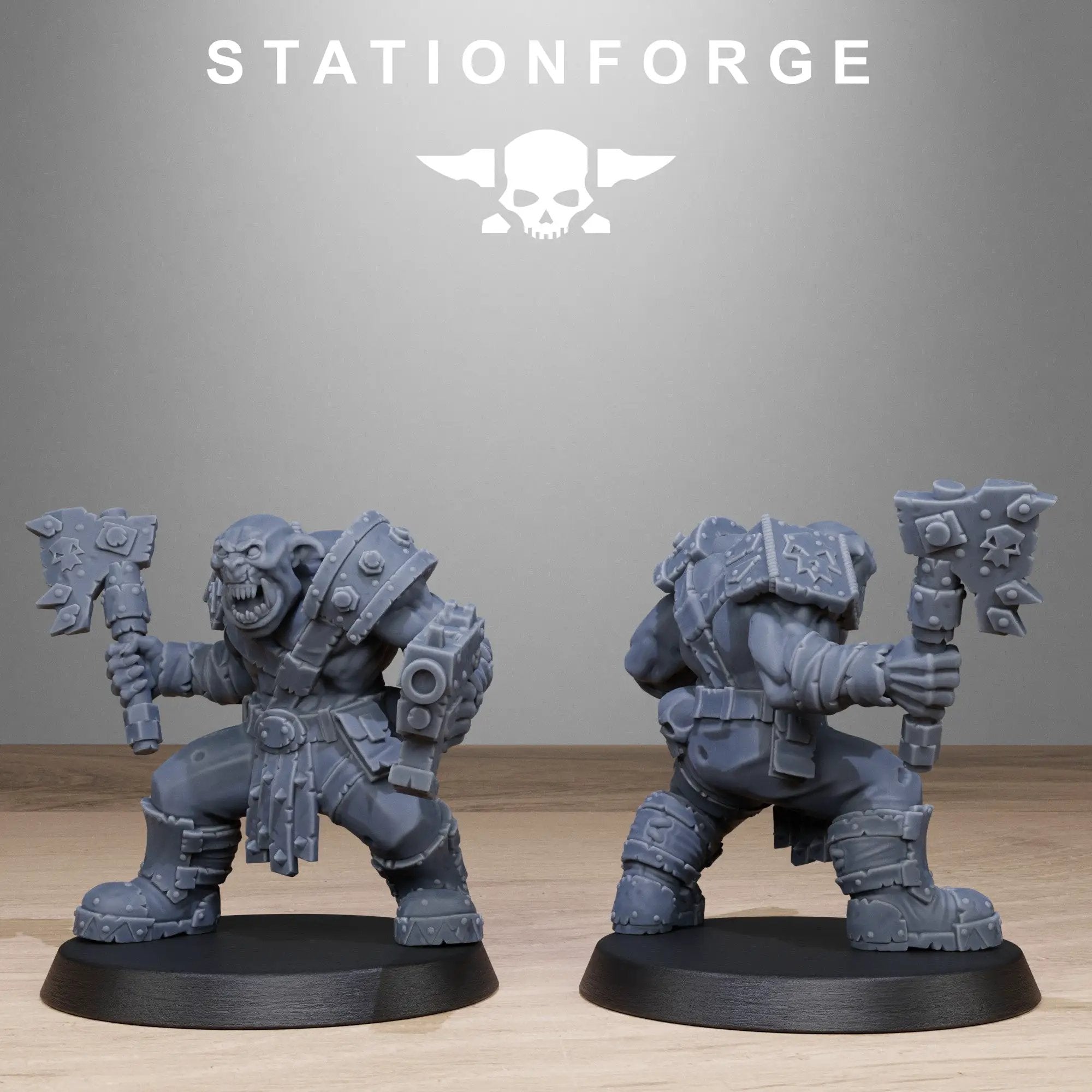 3D Printed Orkaz Bros Infantry by StationForge Miniatures by Last Hope Miniatures