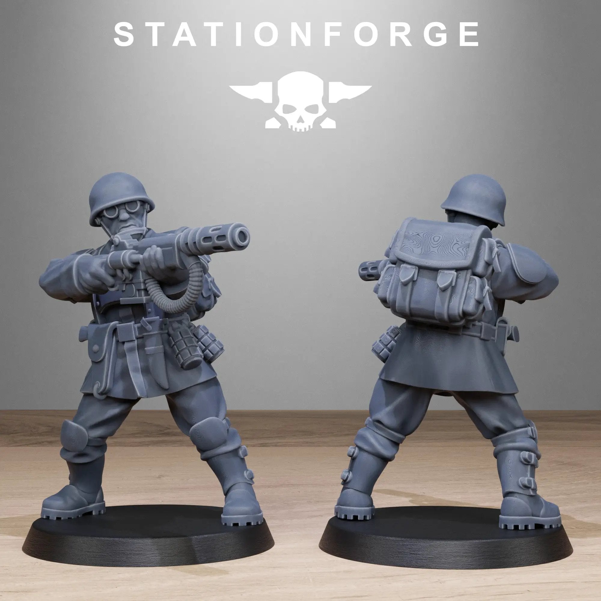 3D Printed FreeGuard Infantry by StationForge Miniatures by Last Hope Miniatures