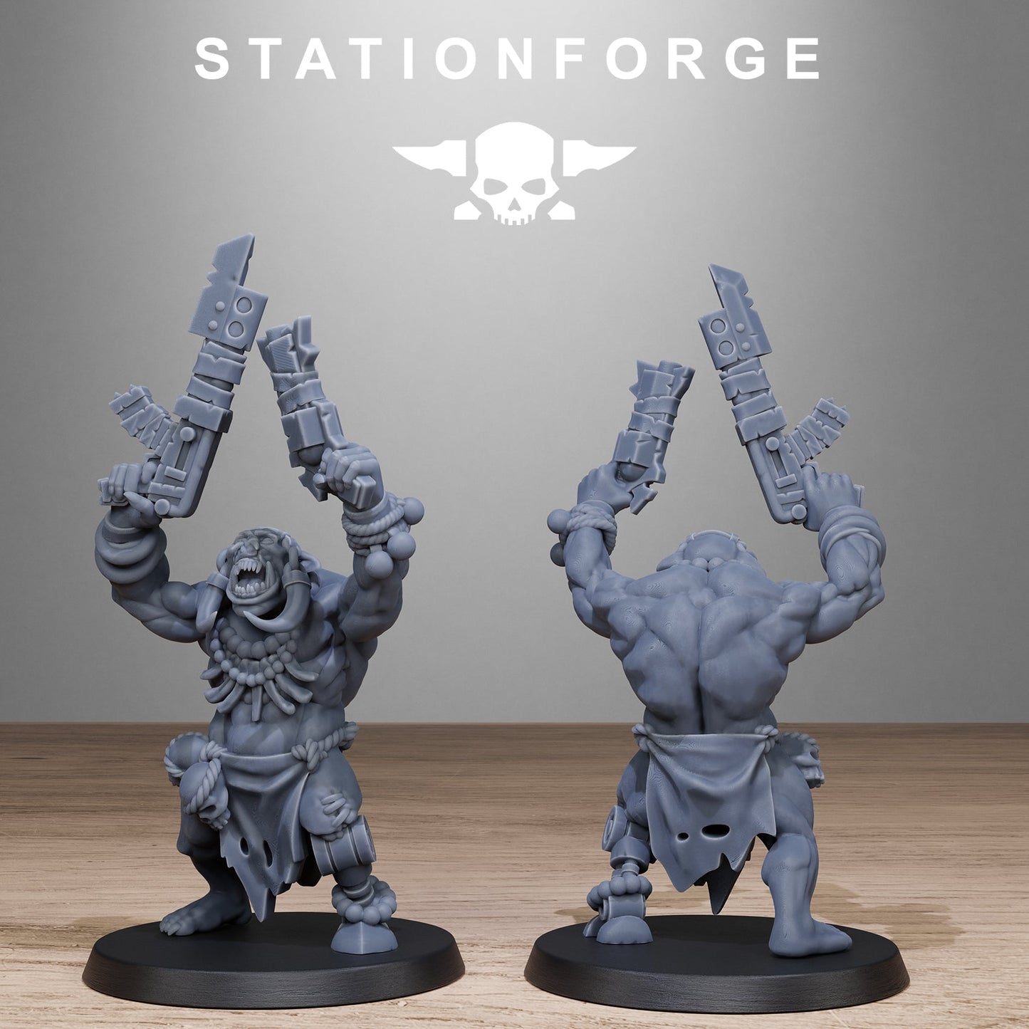 3D Printed Orkaz Tribal Infantry by StationForge Miniatures