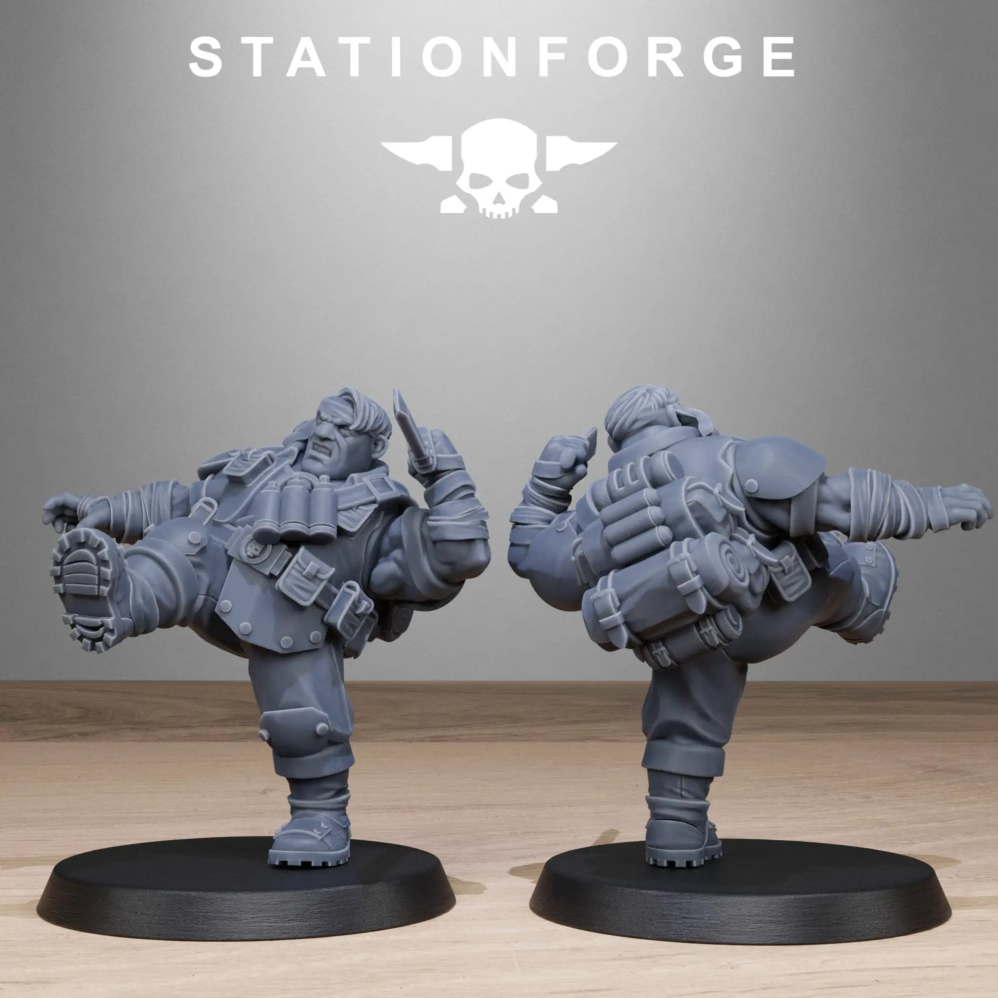 3D Printed GrimGuard Jungle Fighter Mutants x10 by StationForge Miniatures by Last Hope Miniatures