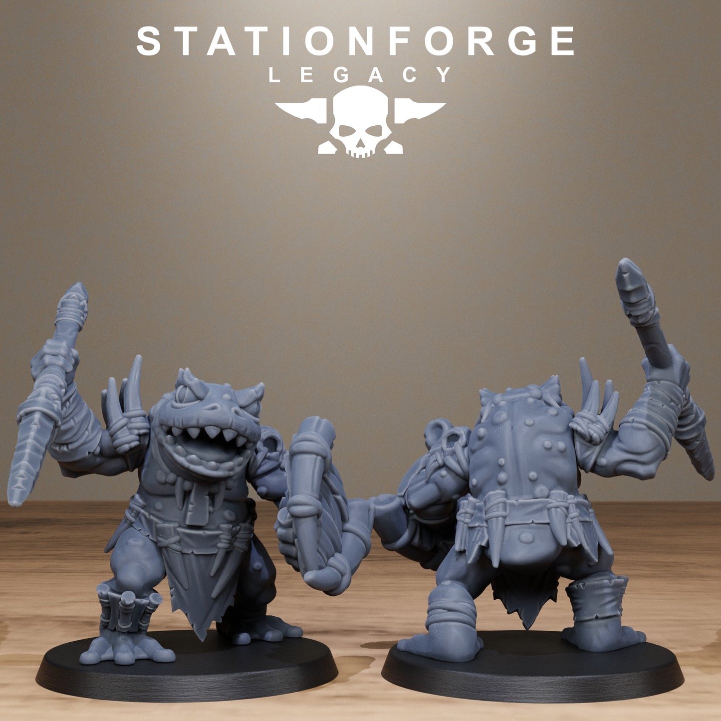 3D Printed Bogkin Heavies by Stationforge Miniatures