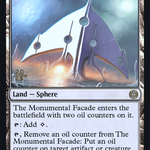 The Monumental Facade (PRE-255S) - Phyrexia: All Will Be One Promos Foil