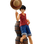One Piece Ichibansho Masterlise Monkey D. Luffy figure from THE MIGHTY HOBBY SHOP, depicting Luffy in a dynamic pose.