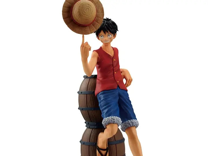 One Piece Ichibansho Masterlise Monkey D. Luffy figure from THE MIGHTY HOBBY SHOP, depicting Luffy in a dynamic pose.