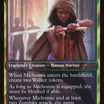 Enkira, Hostile Scavenger (SLD-146) - Secret Lair Drop / Michonne, Ruthless Survivor Foil
