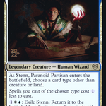 Stenn, Paranoid Partisan (PRE-221S) - Dominaria United Promos Foil