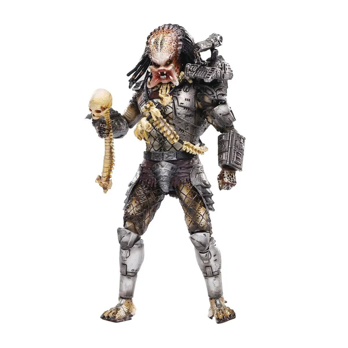 Predator jungle-themed 1:18 scale action figure with open mouth, detailed accessories, and camouflage paint from the Predator series.