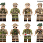 WWII - British Army Set - 8 Man Squad - Mil-Blox