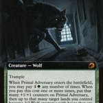 Primal Adversary (MID-363) - Innistrad: Midnight Hunt: (Extended Art)