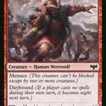 Fearful Villager // Fearsome Werewolf (VOW-157) - Innistrad: Crimson Vow: (Double Faced Transform)