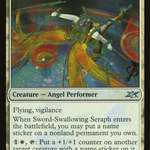 Sword-Swallowing Seraph (UNF-316) - Unfinity Foil