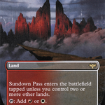 Sundown Pass (VOW-285) - Innistrad: Crimson Vow (Borderless)