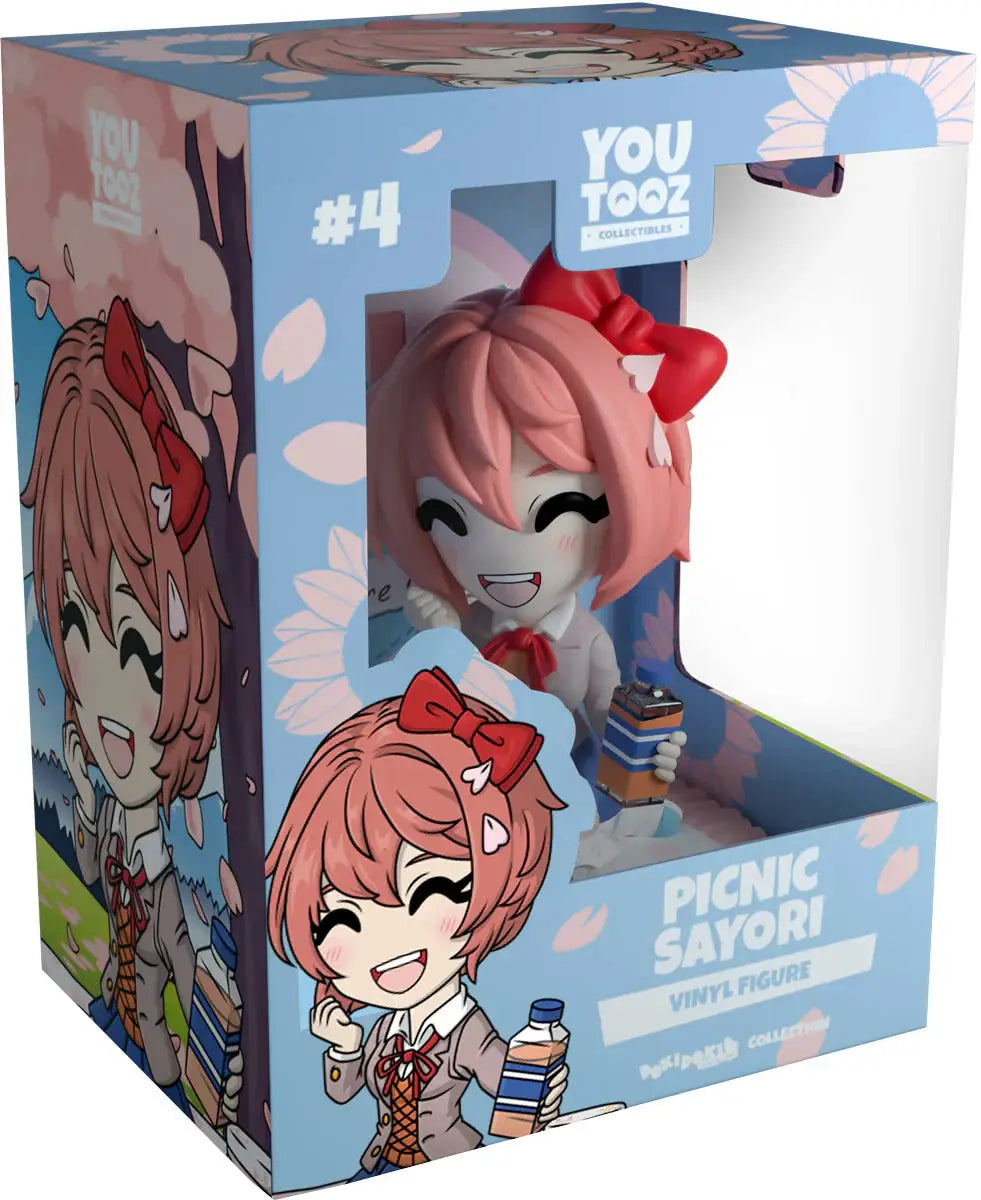 Youtooz Picnic Sayori figurine from Doki Doki Literature Club, featuring Sayori in a picnic outfit with detailed design.