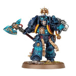 Librarian in Terminator armor miniature from THE MIGHTY HOBBY SHOP, detailed figure with armor and weaponry.